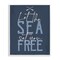 Stupell Industries Sea Set You Free Framed Giclee Wall Art Design by Angela Nickeas